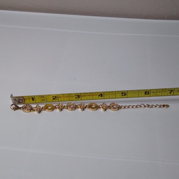 Metal X And O Bracelet Adjustable 5 To 6.5 Inches - Picture 15 of 15
